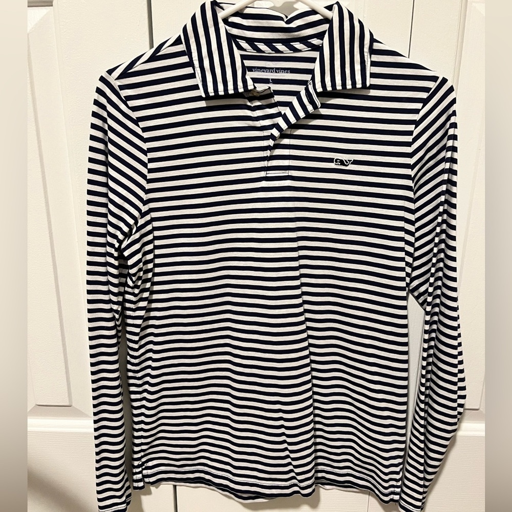 Boys Vineyard Vines Long Sleeve Polo